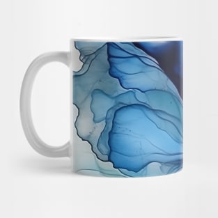 Blueberry Flame - Abstract Alcohol Ink Art Mug